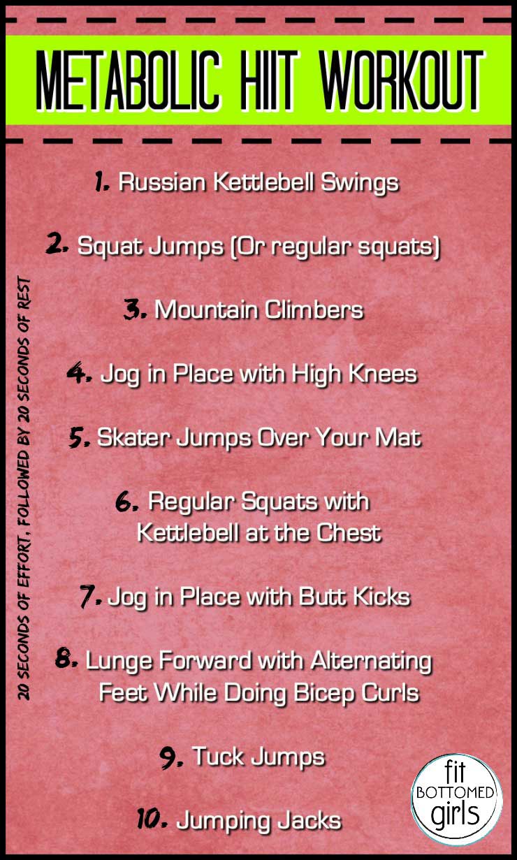 Metabolic HIIT Workout - Fit Bottomed Girls