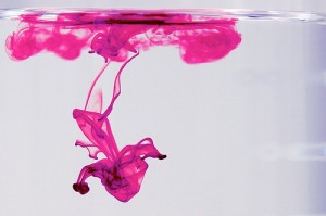 dye in water