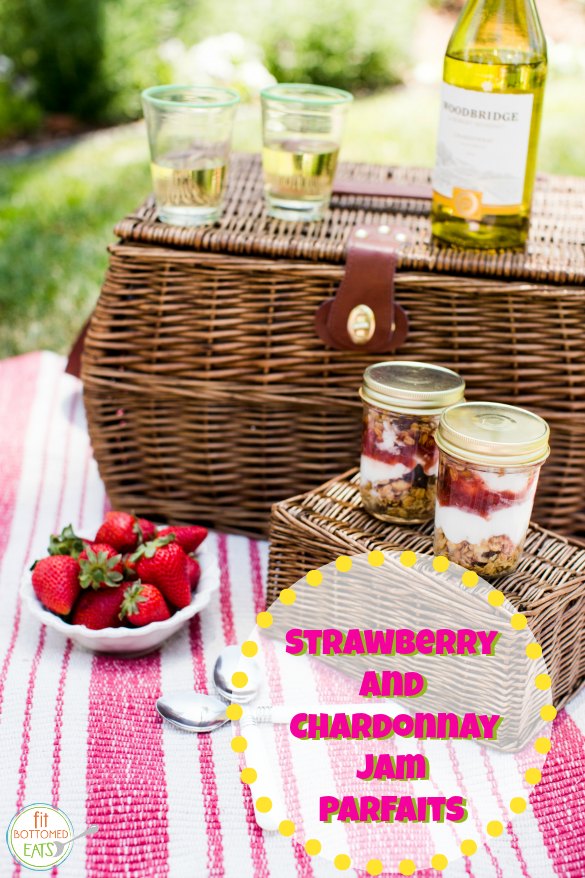 strawberry jam parfaits